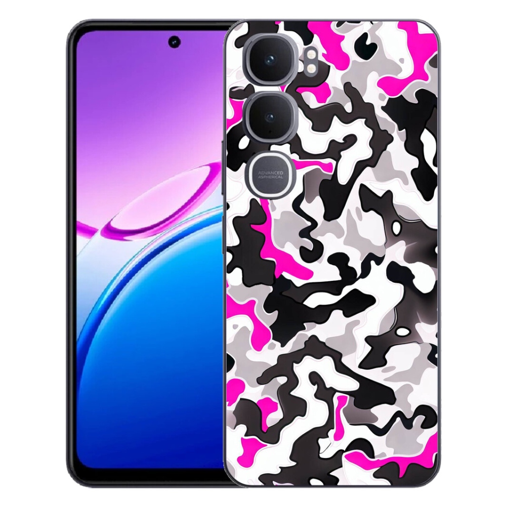 Gelový kryt mmCase na Vivo Y31 5G - maskáčový vzor 5