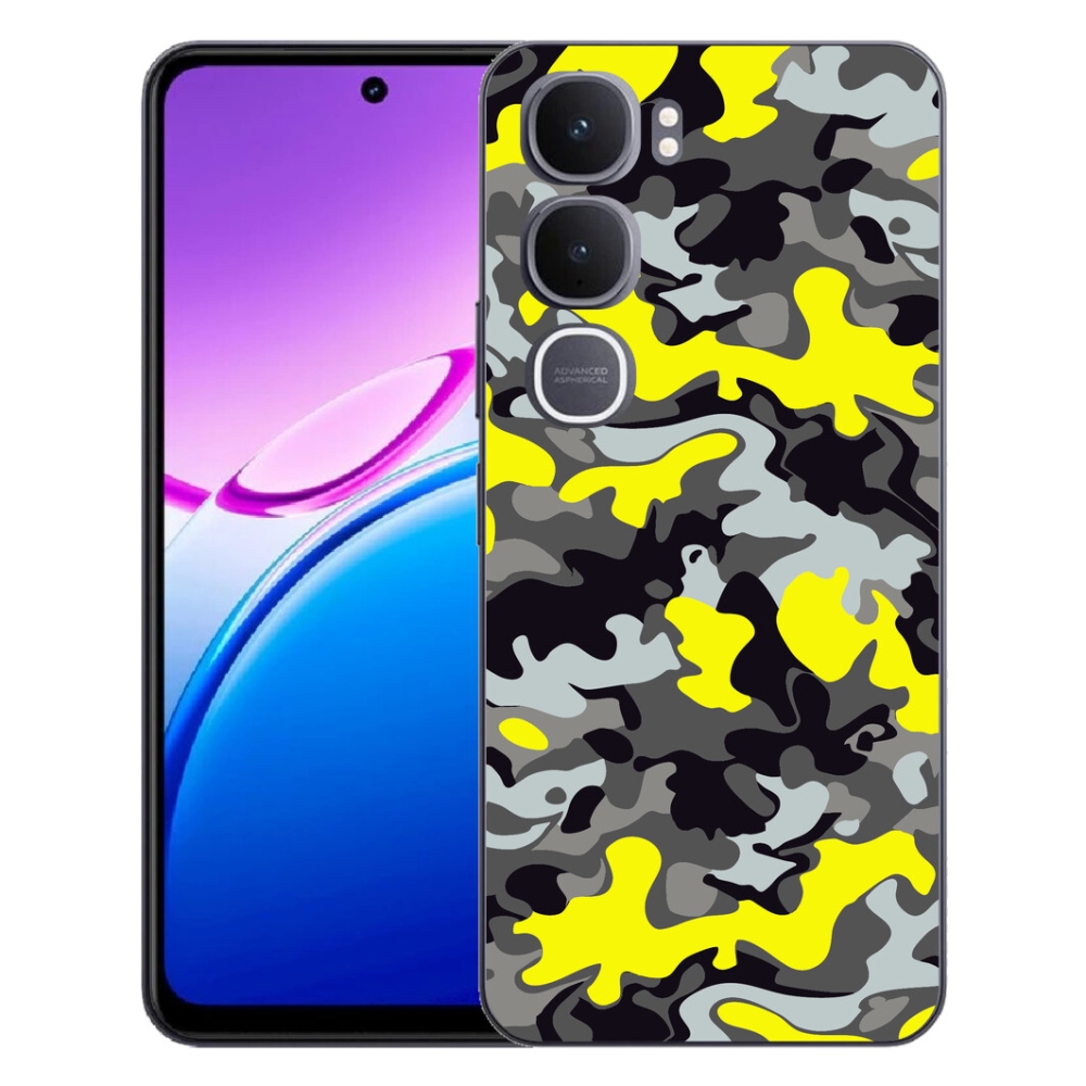 Gelový kryt mmCase na Vivo Y31 5G - maskáčový vzor 6