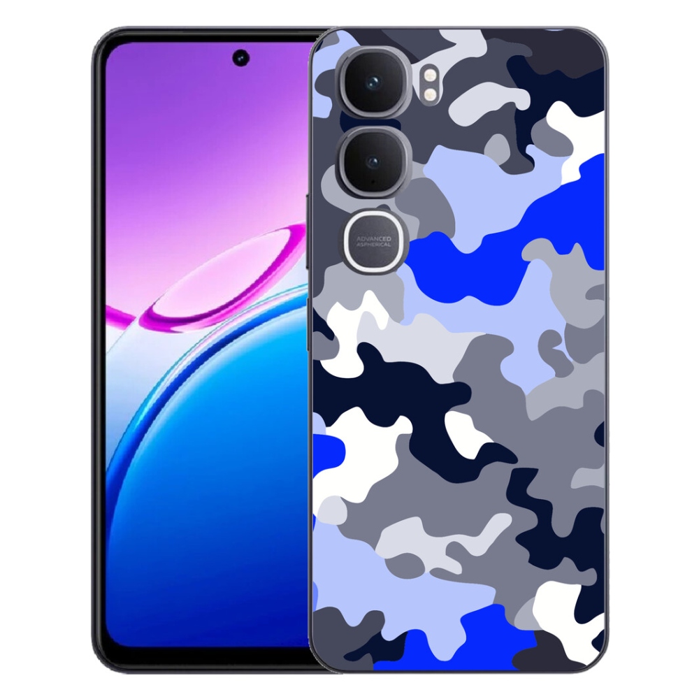Gelový kryt mmCase na Vivo Y31 5G - maskáčový vzor 8
