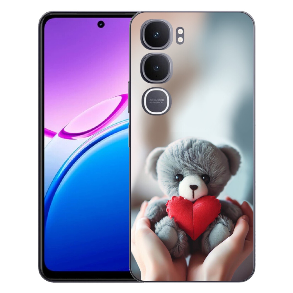Gelový kryt mmCase na Vivo Y31 5G - medvídek pro zamilované