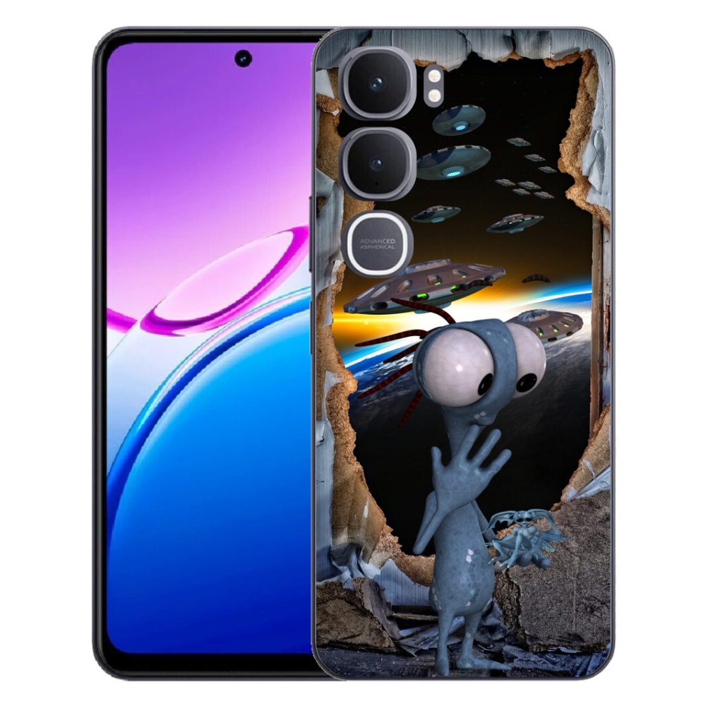 Gelový kryt mmCase na Vivo Y31 5G - mimozemšťan