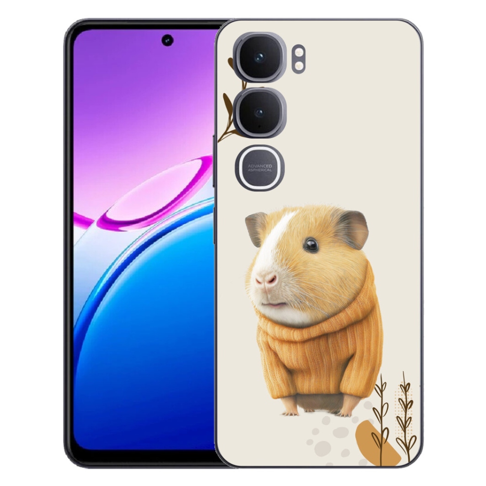 Gelový kryt mmCase na Vivo Y31 5G - morče ve svetru