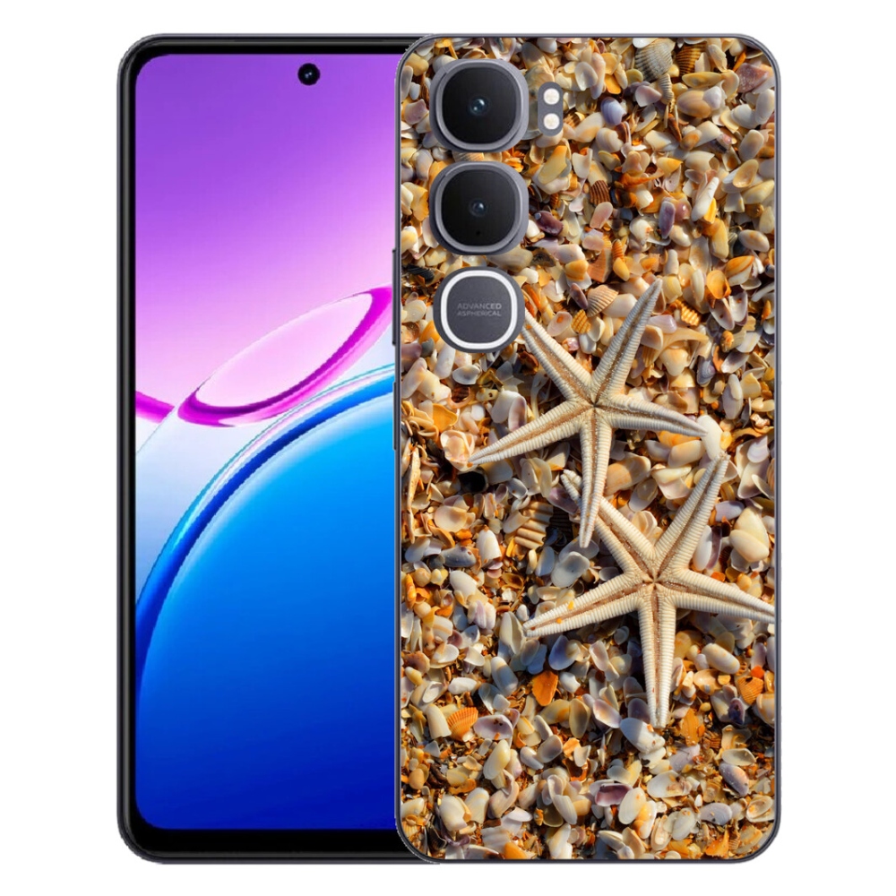 Gelový kryt mmCase na Vivo Y31 5G - mořské hvězdice