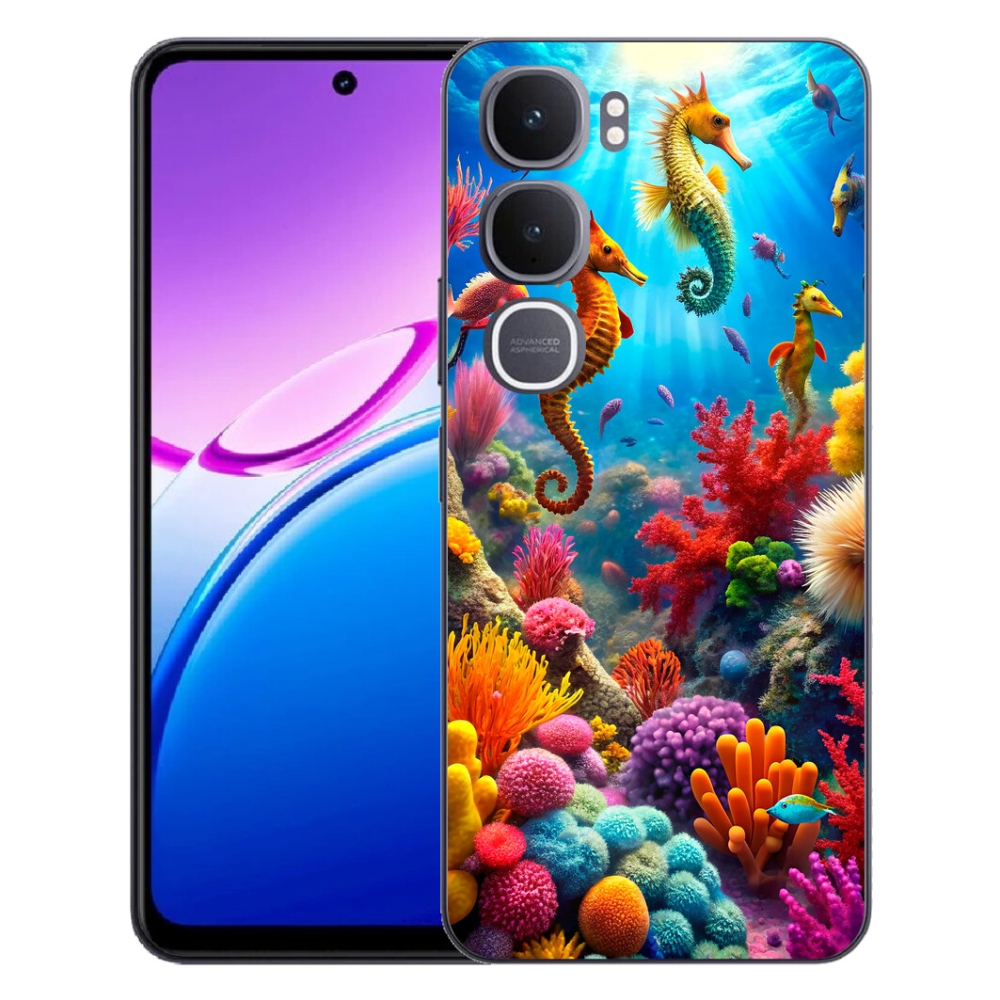Gelový kryt mmCase na Vivo Y31 5G - mořský svět 3
