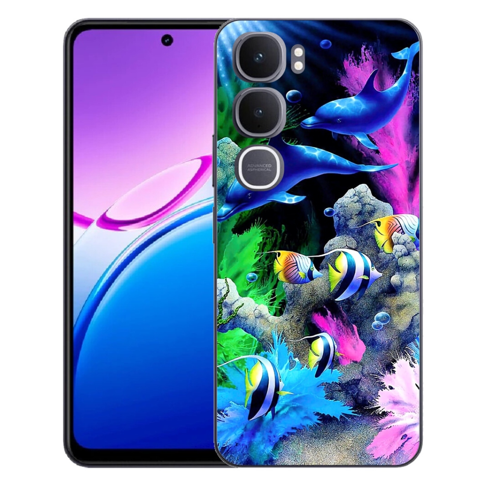 Gelový kryt mmCase na Vivo Y31 5G - mořský svět