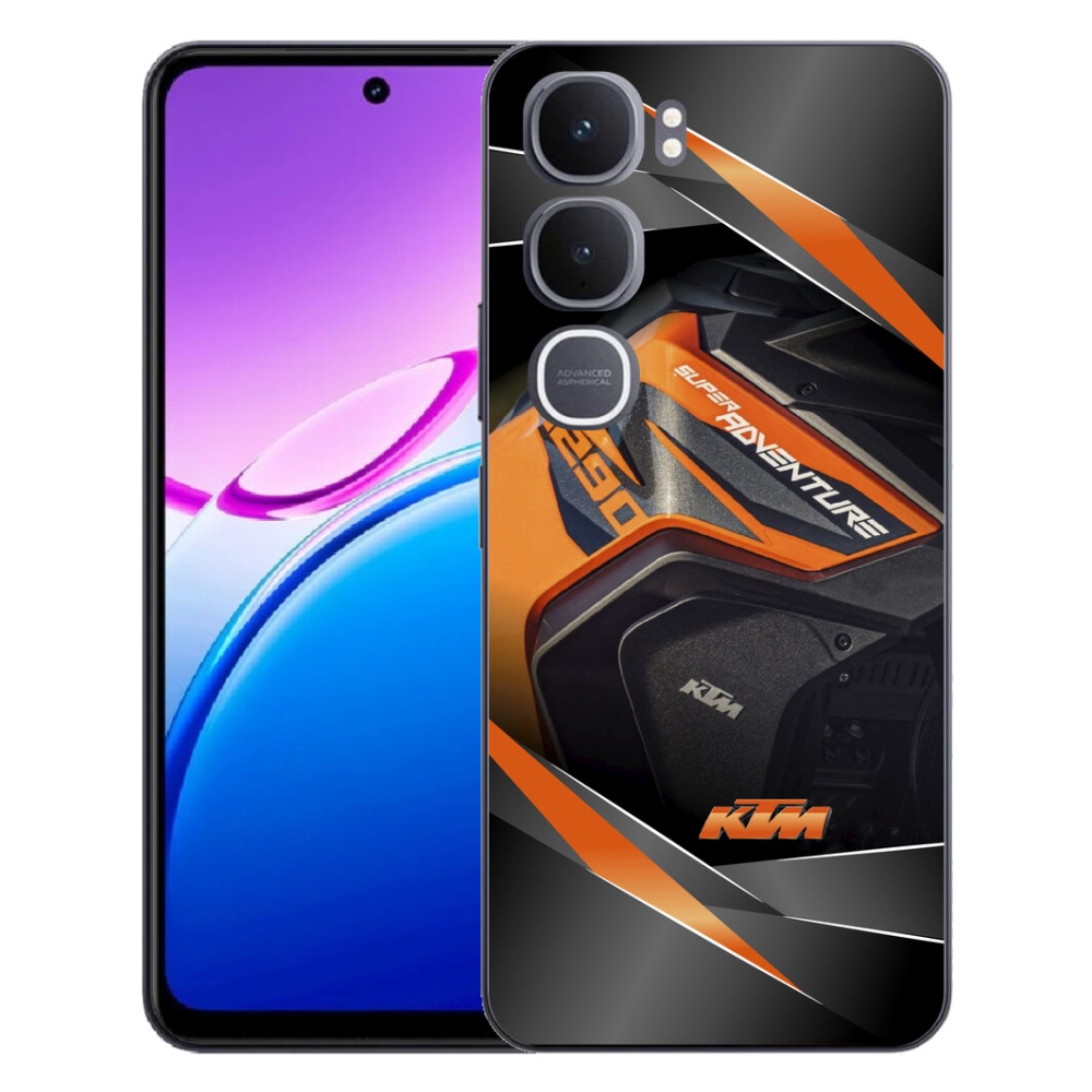 Gelový kryt mmCase na Vivo Y31 5G - motorka ktm