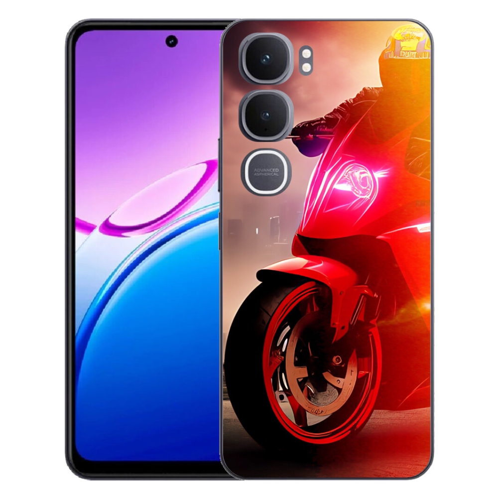 Gelový kryt mmCase na Vivo Y31 5G - motorka