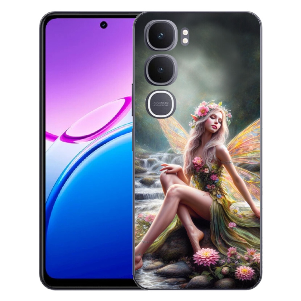 Gelový kryt mmCase na Vivo Y31 5G - motýlí žena 1