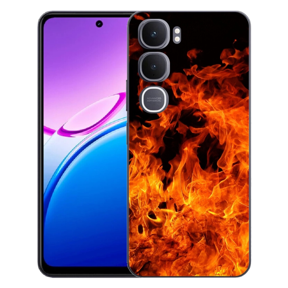 Gelový kryt mmCase na Vivo Y31 5G - muzikant a oheň