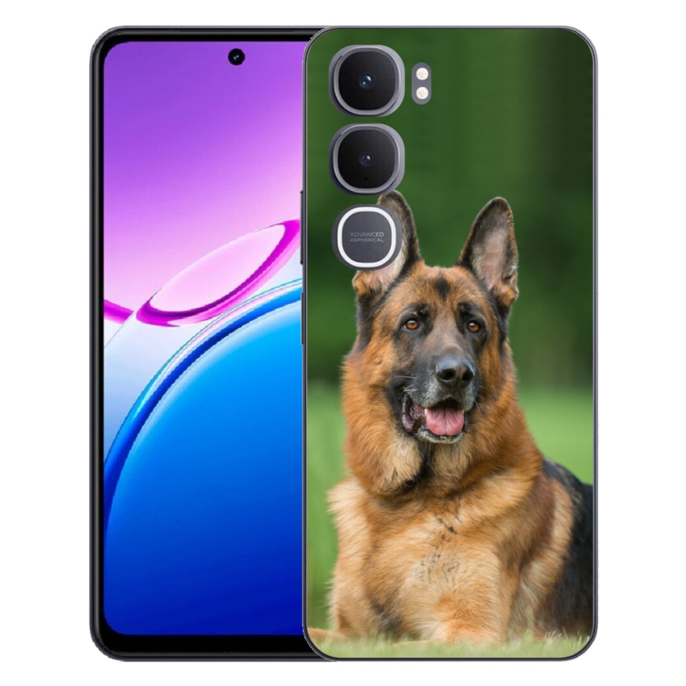 Gelový kryt mmCase na Vivo Y31 5G - německý ovčák