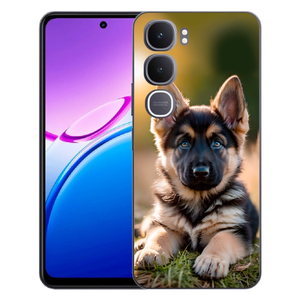 Gelový kryt mmCase na Vivo Y31 5G - německý ovčák v přírodě