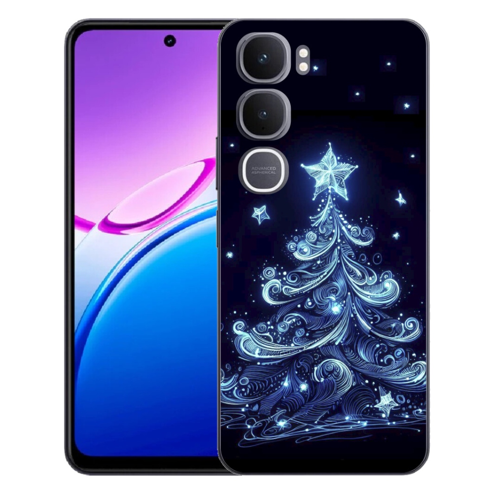 Gelový kryt mmCase na Vivo Y31 5G - neonový vánoční stromek 4