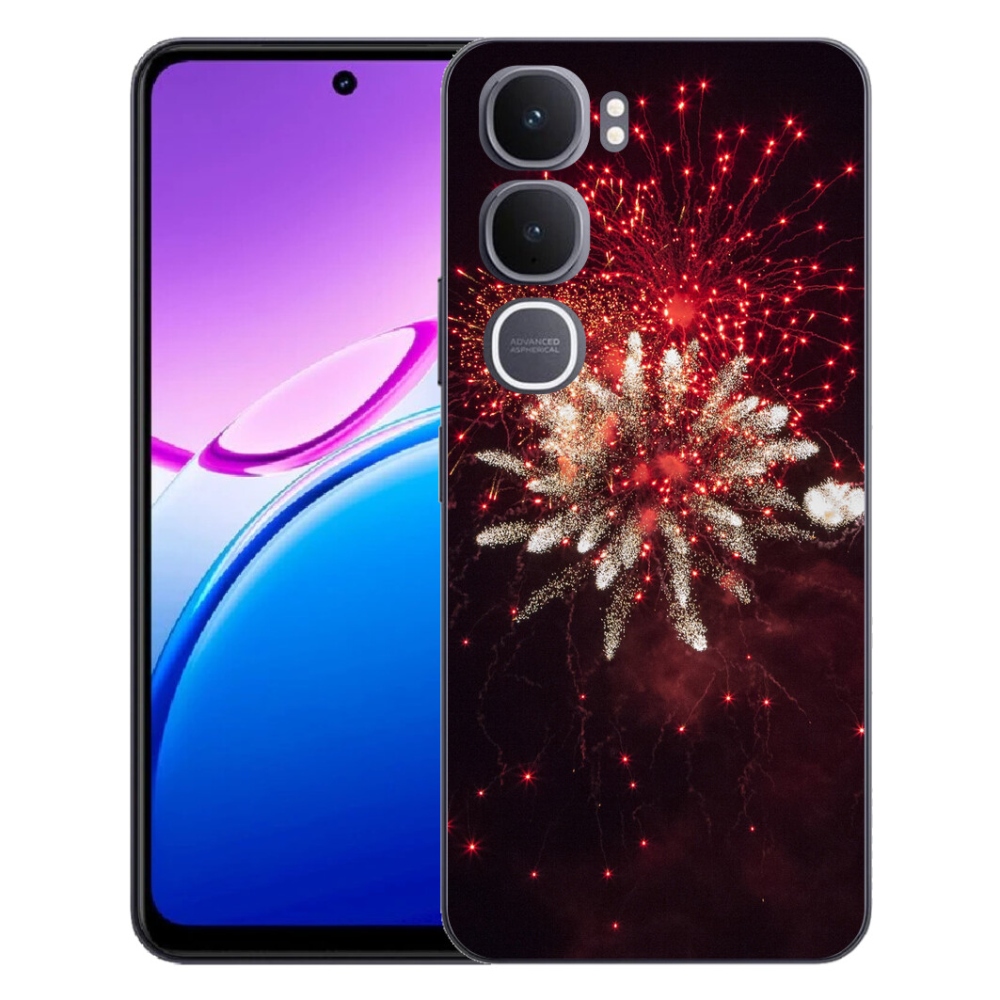 Gelový kryt mmCase na Vivo Y31 5G - ohňostroj