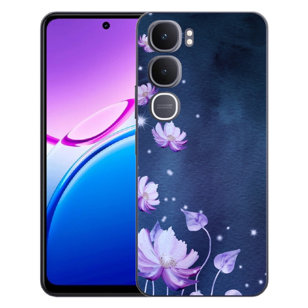 Gelový kryt mmCase na Vivo Y31 5G - padající květy