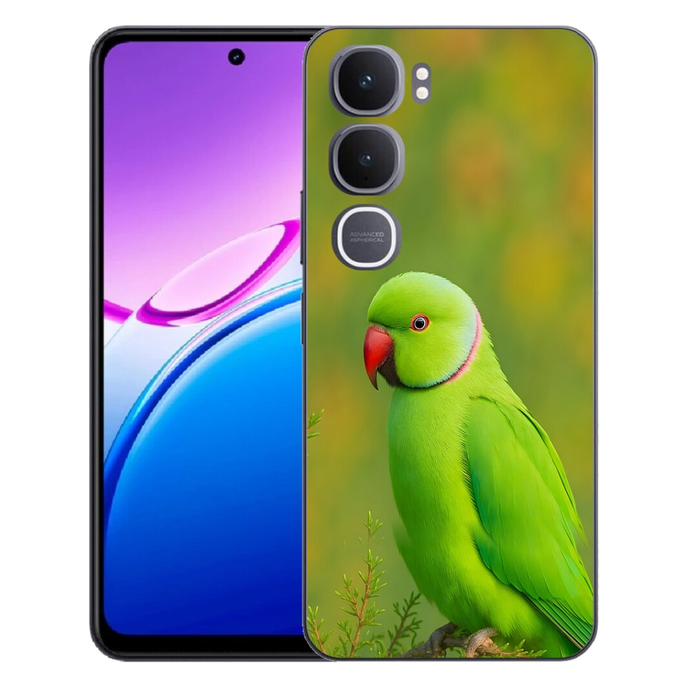 Gelový kryt mmCase na Vivo Y31 5G - papoušek alexandr 2