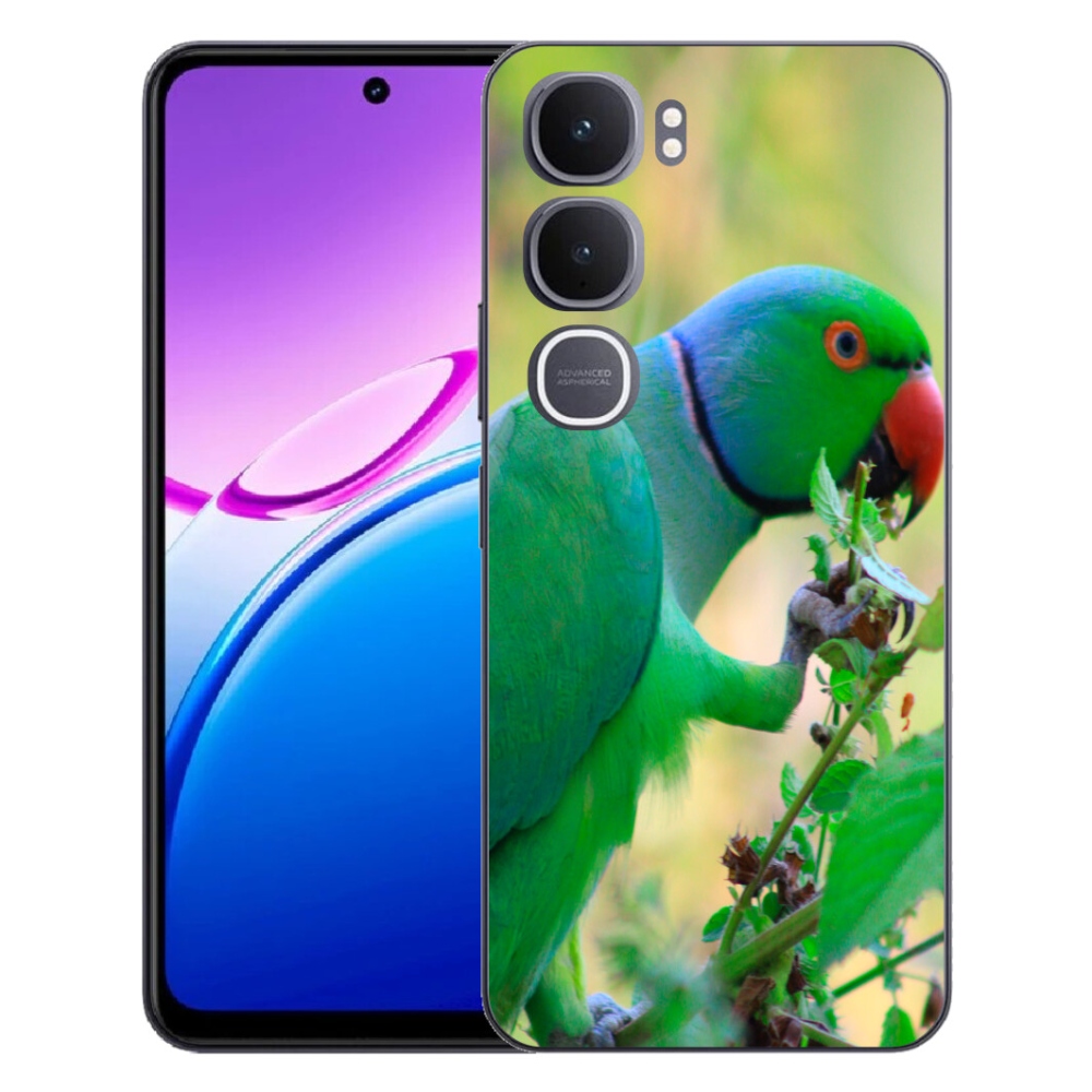 Gelový kryt mmCase na Vivo Y31 5G - papoušek alexandr
