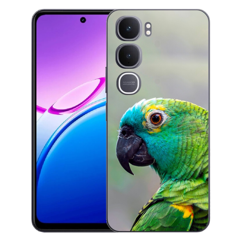 Gelový kryt mmCase na Vivo Y31 5G - papoušek amazoňan