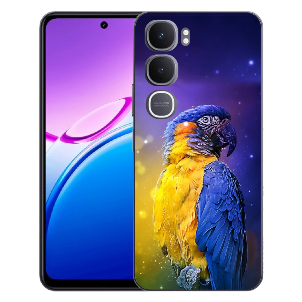 Gelový kryt mmCase na Vivo Y31 5G - papoušek ara 1