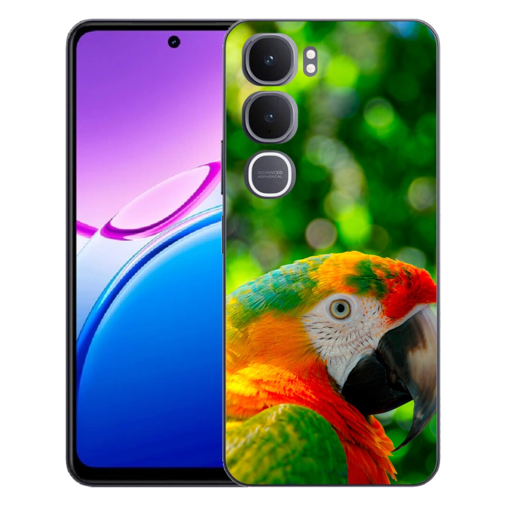 Gelový kryt mmCase na Vivo Y31 5G - papoušek ara 3