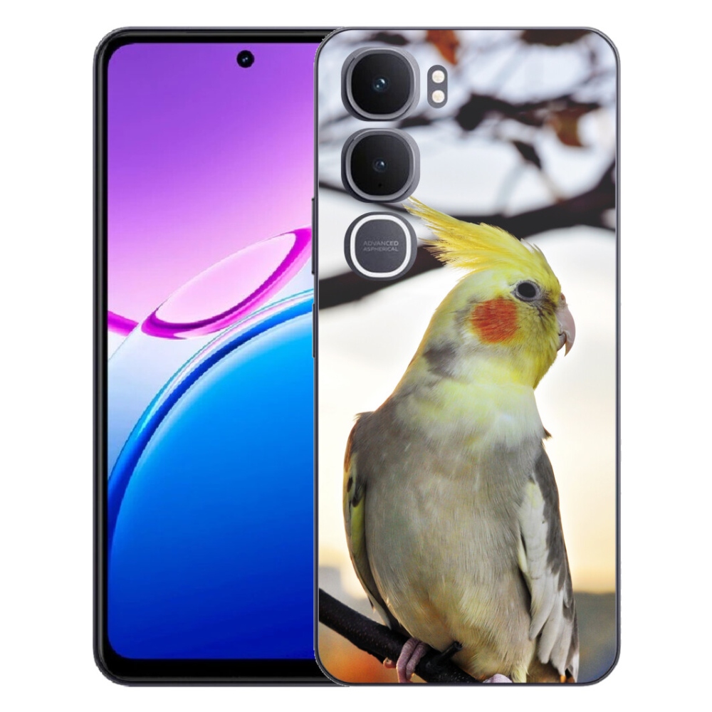 Gelový kryt mmCase na Vivo Y31 5G - papoušek korela
