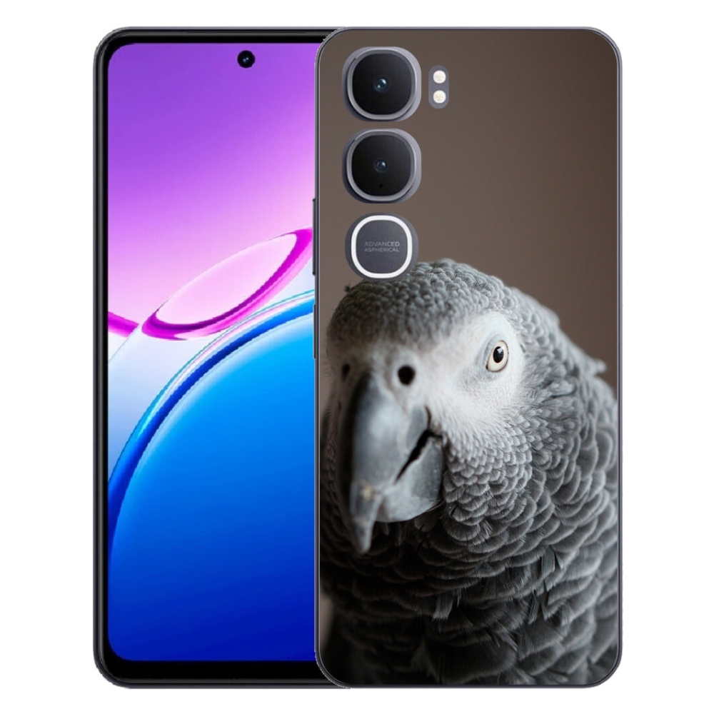 Gelový kryt mmCase na Vivo Y31 5G - papoušek žako 2