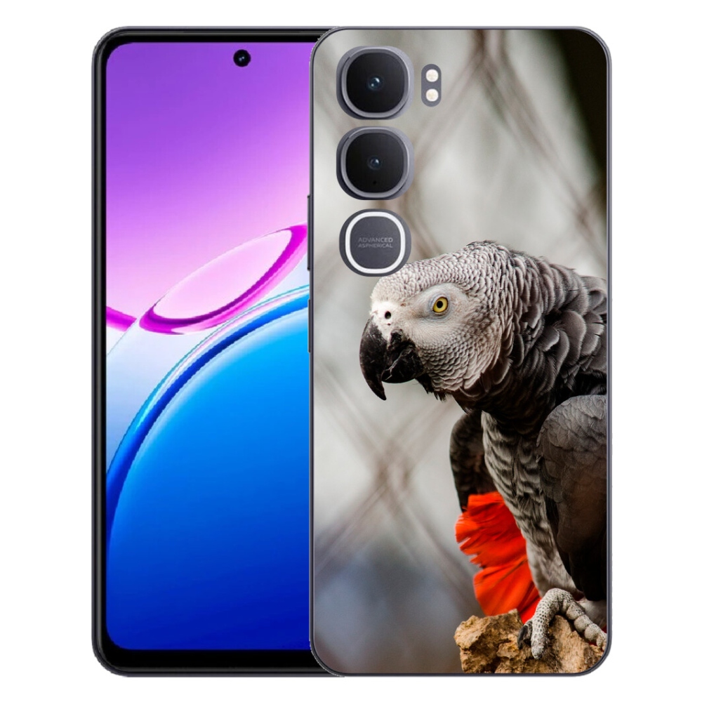 Gelový kryt mmCase na Vivo Y31 5G - papoušek žako 3
