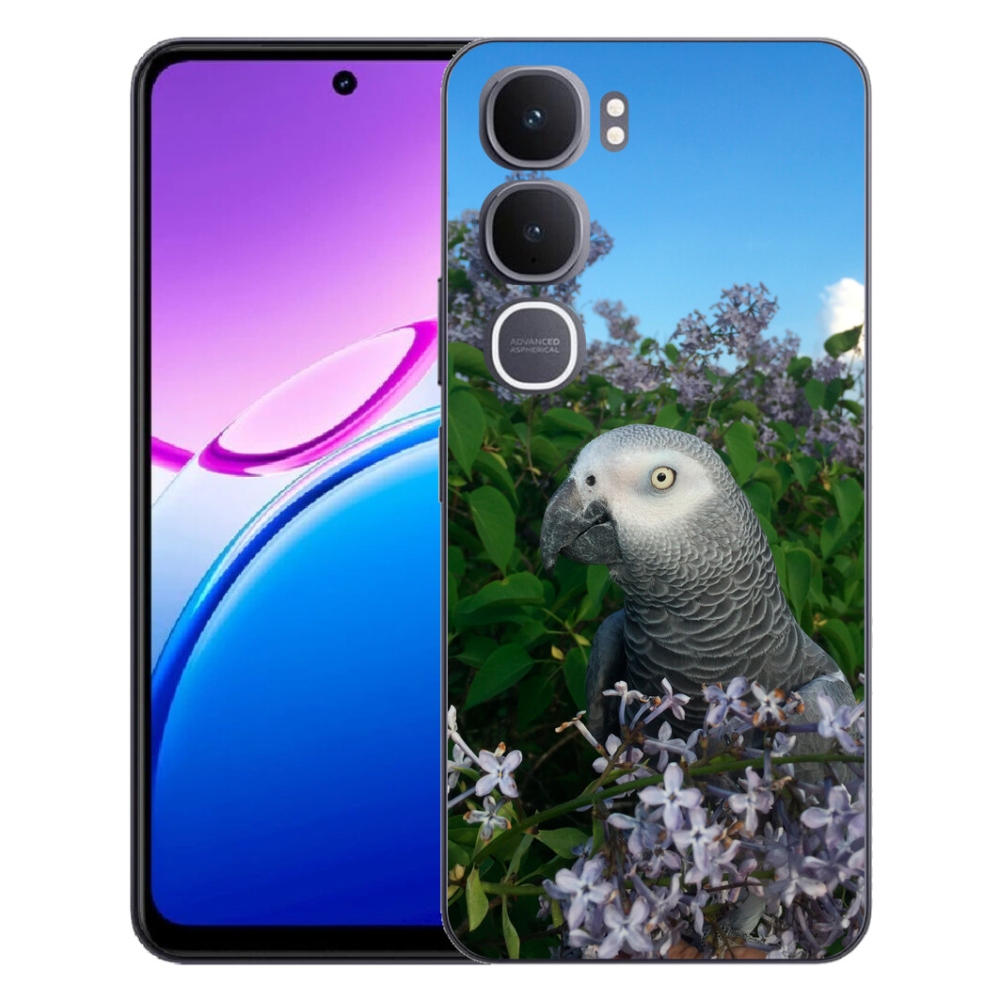 Gelový kryt mmCase na Vivo Y31 5G - papoušek žako