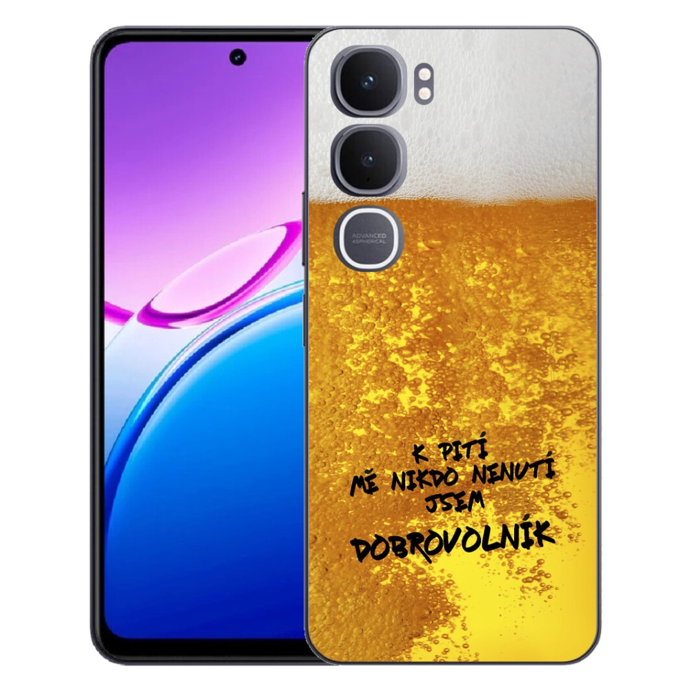 Gelový kryt mmCase na Vivo Y31 5G - pivní motiv 4