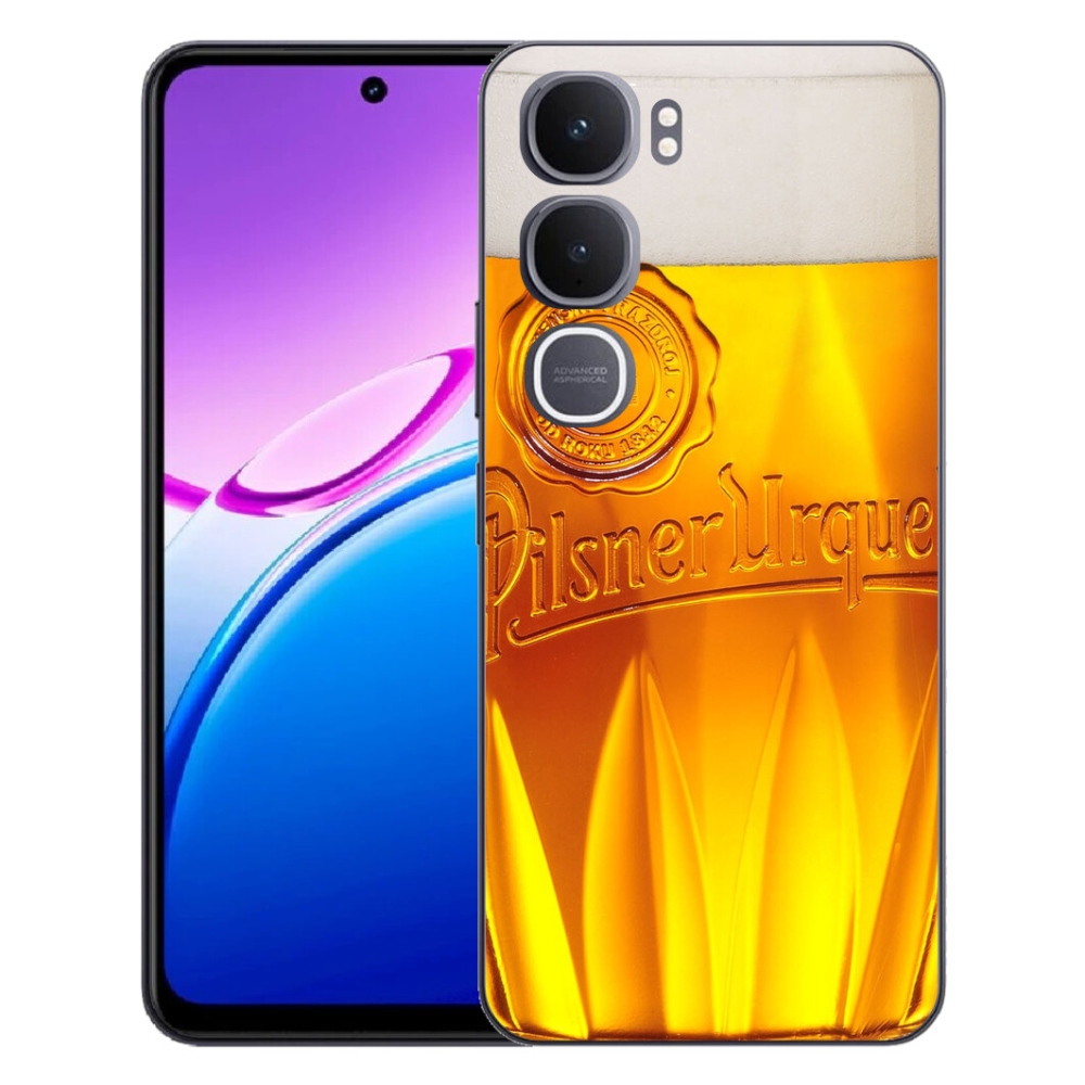 Gelový kryt mmCase na Vivo Y31 5G - pivo