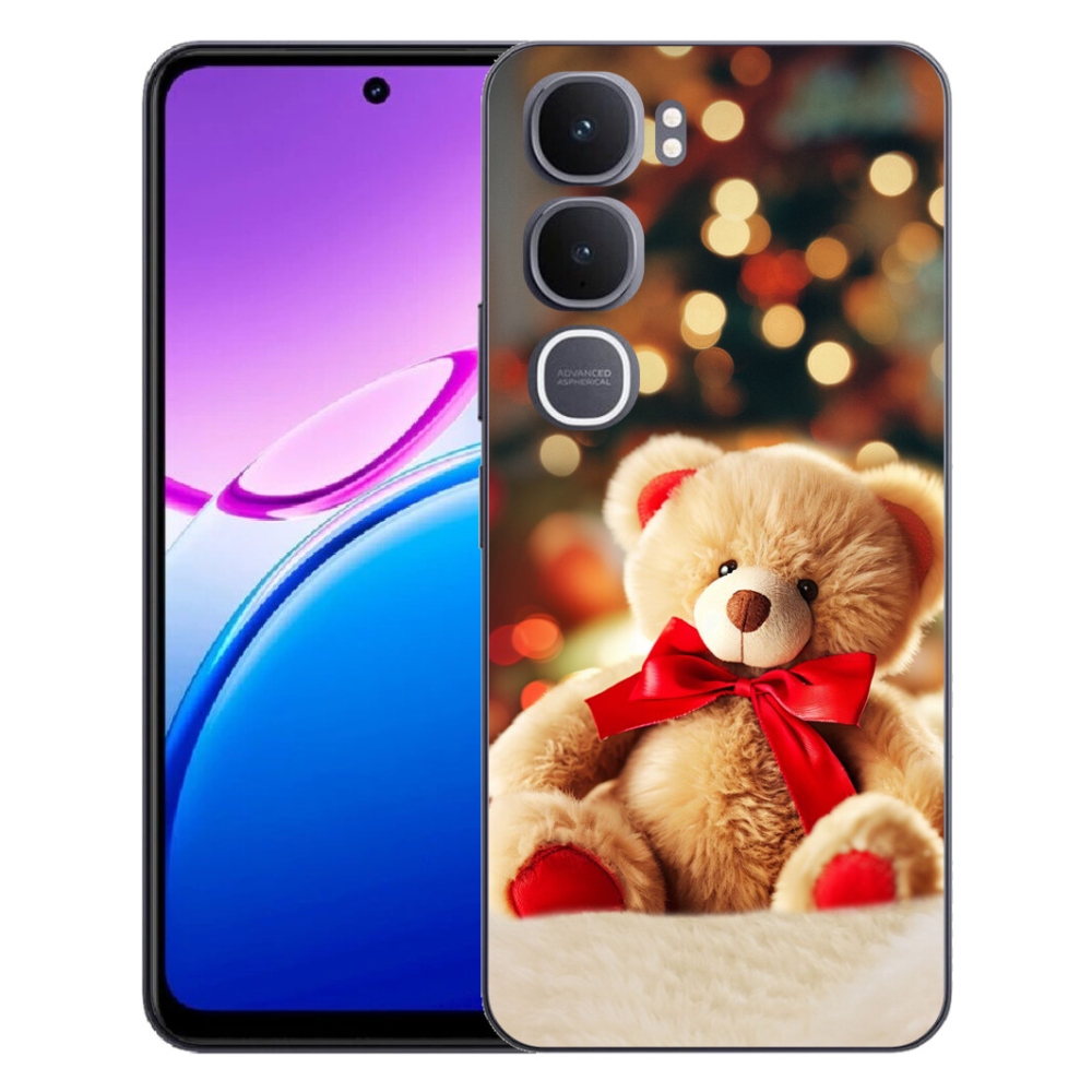 Gelový kryt mmCase na Vivo Y31 5G - plyšový medvídek