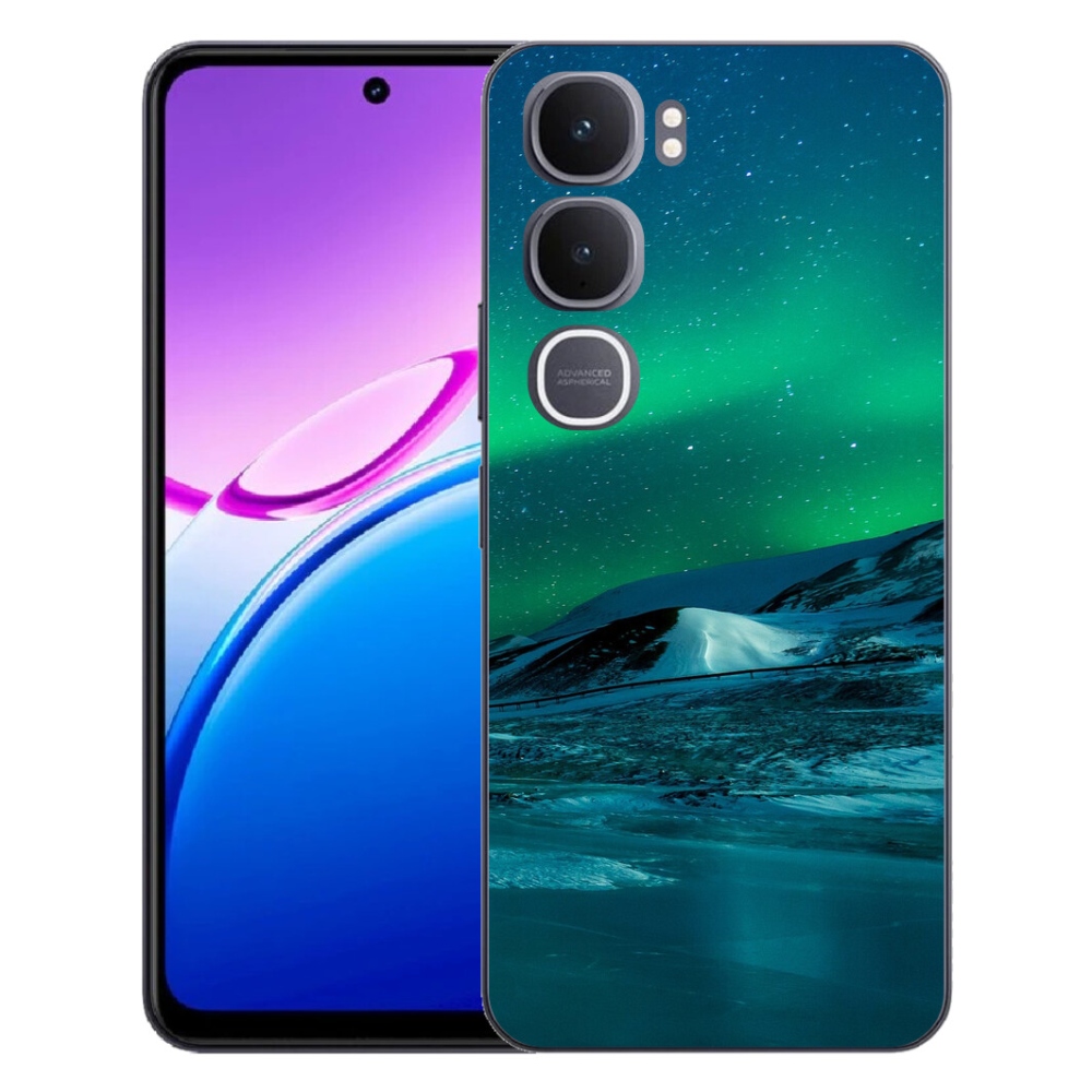 Gelový kryt mmCase na Vivo Y31 5G - polární záře