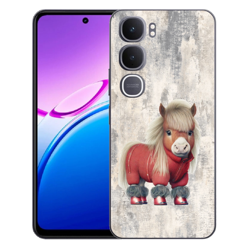 Gelový kryt mmCase na Vivo Y31 5G - poník ve svetru