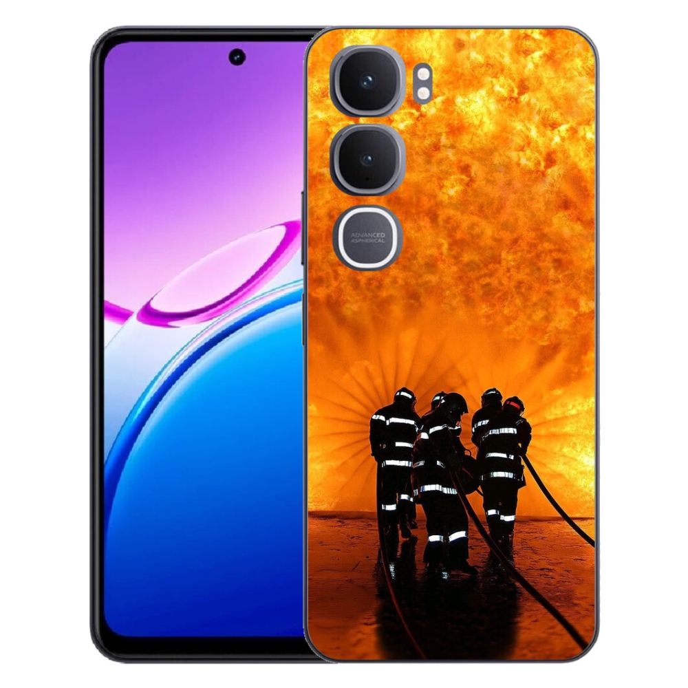 Gelový kryt mmCase na Vivo Y31 5G - požár