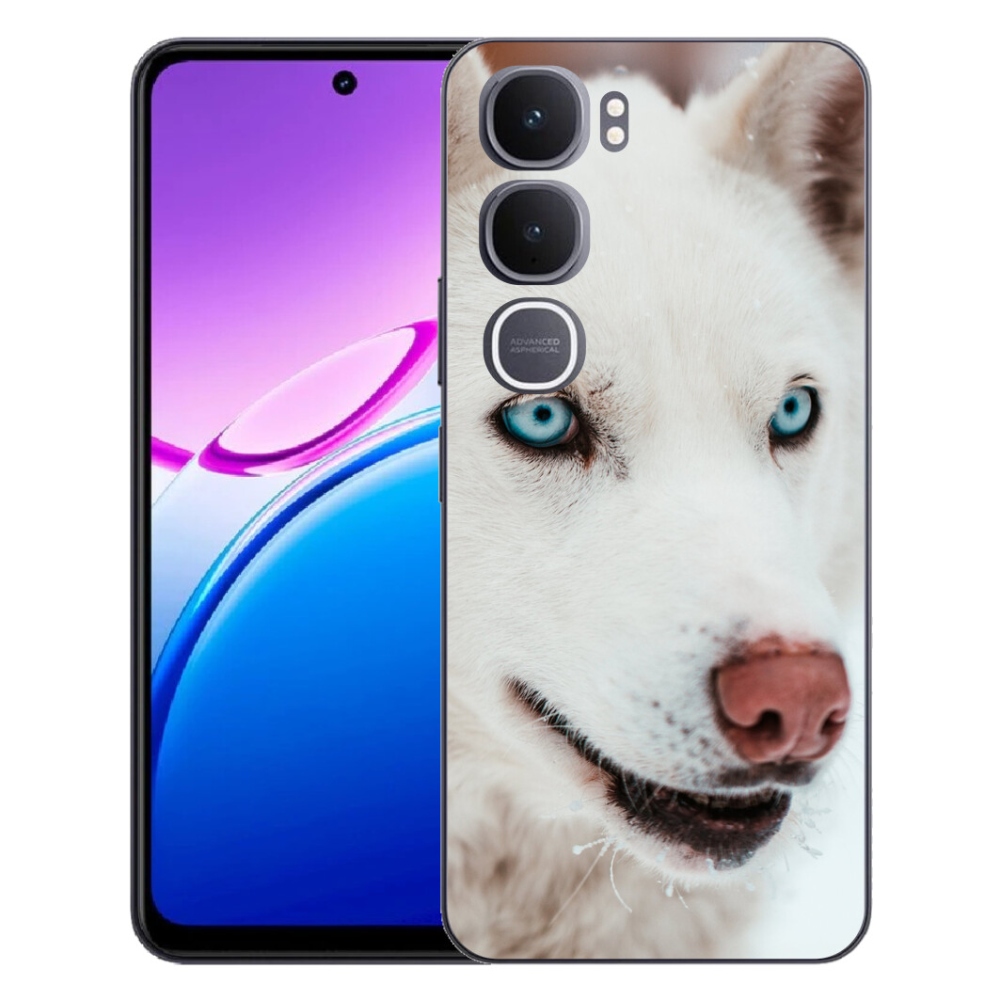 Gelový kryt mmCase na Vivo Y31 5G - psí pohled