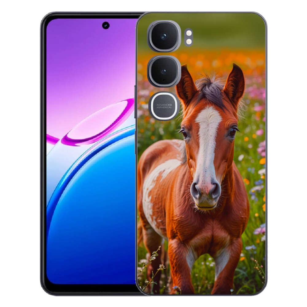 Gelový kryt mmCase na Vivo Y31 5G - roztomilé hříbě
