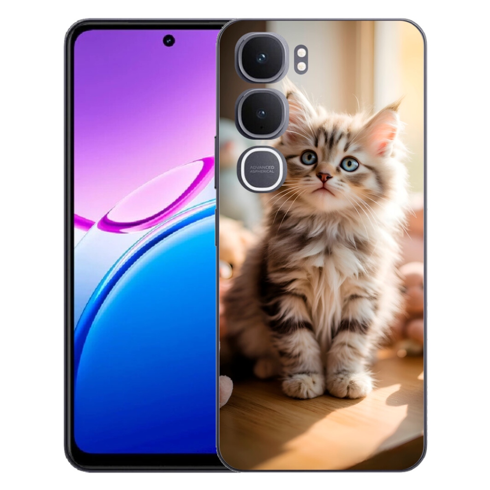 Gelový kryt mmCase na Vivo Y31 5G - roztomilé kotě 10