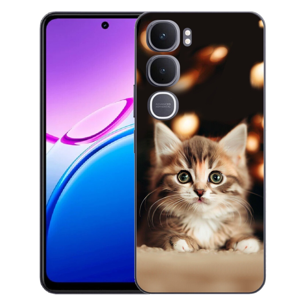 Gelový kryt mmCase na Vivo Y31 5G - roztomilé kotě 2
