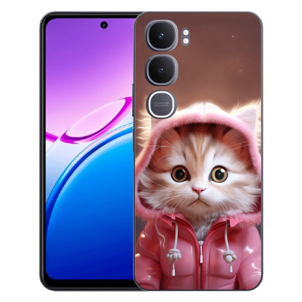 Gelový kryt mmCase na Vivo Y31 5G - roztomilé kotě 3