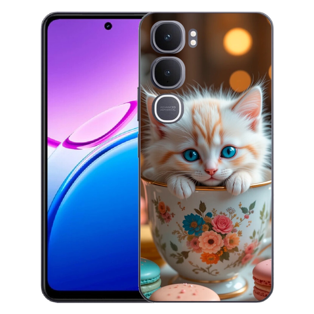 Gelový kryt mmCase na Vivo Y31 5G - roztomilé kotě 6