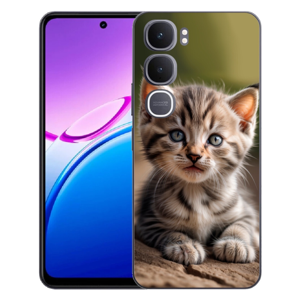 Gelový kryt mmCase na Vivo Y31 5G - roztomilé kotě 9