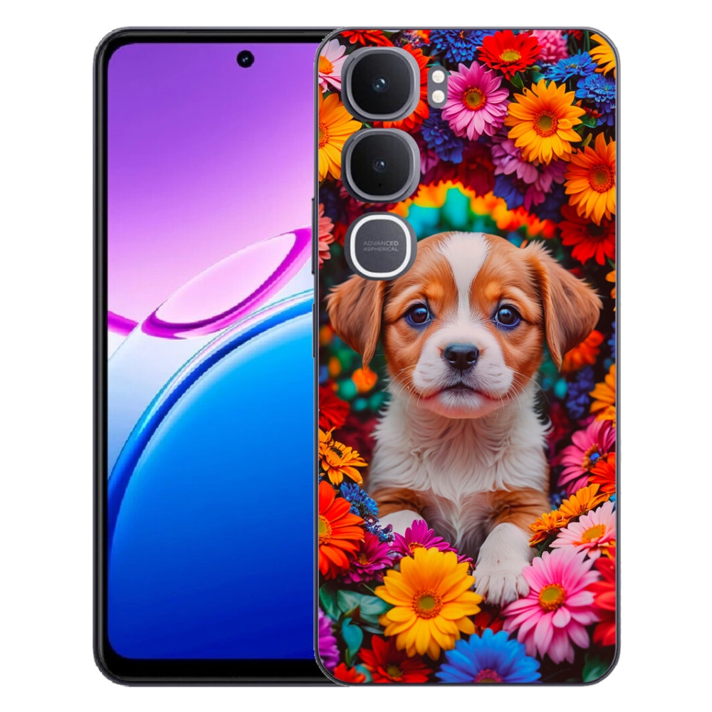Gelový kryt mmCase na Vivo Y31 5G - roztomilé štěně