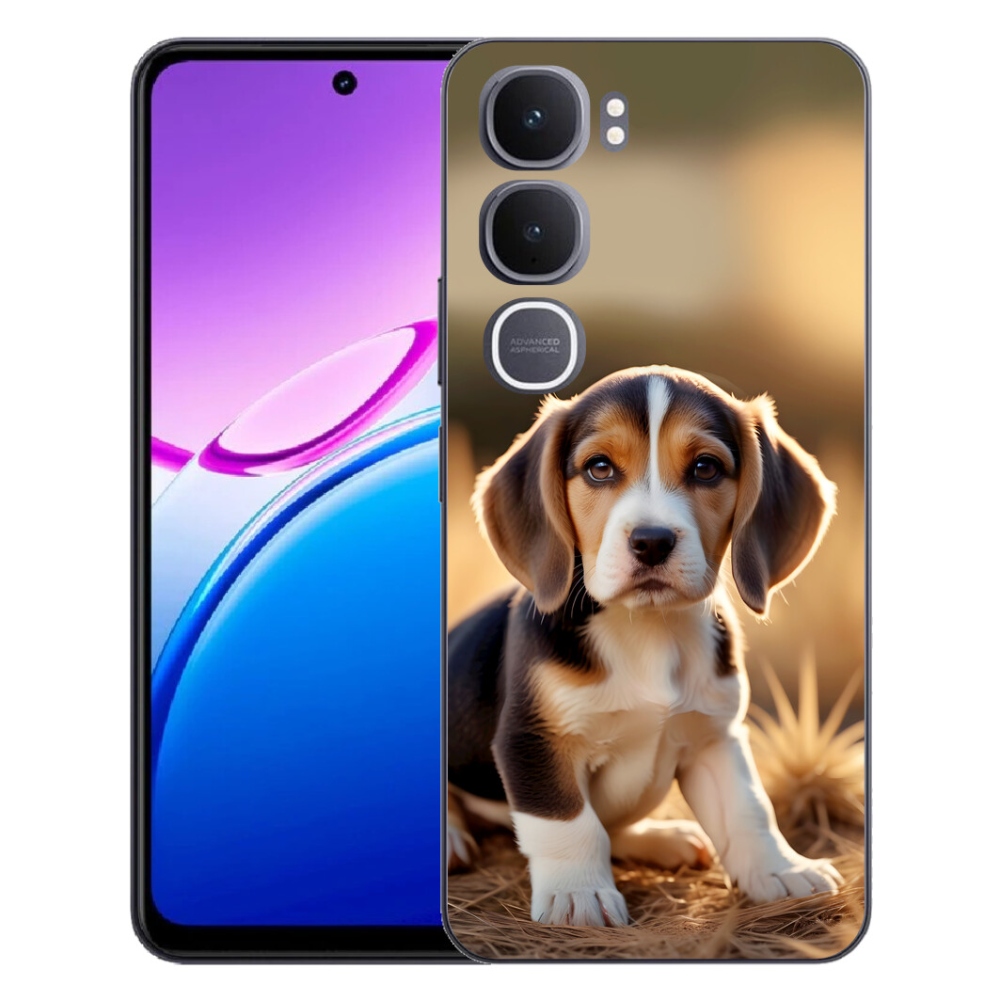 Gelový kryt mmCase na Vivo Y31 5G - roztomilý bígl