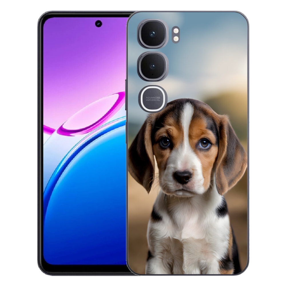 Gelový kryt mmCase na Vivo Y31 5G - roztomilý bígl