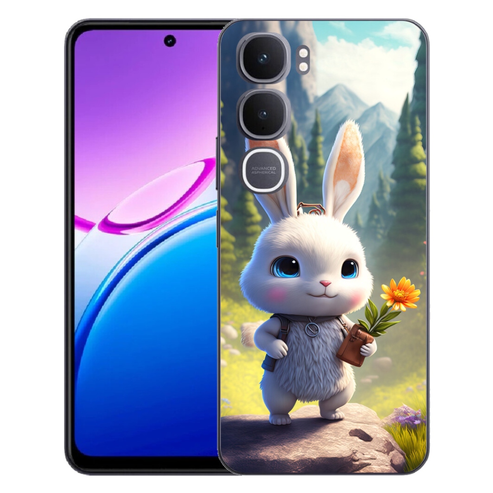 Gelový kryt mmCase na Vivo Y31 5G - roztomilý králíček