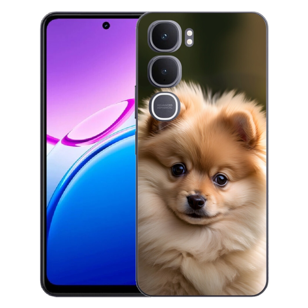 Gelový kryt mmCase na Vivo Y31 5G - roztomilý pomeranian 2