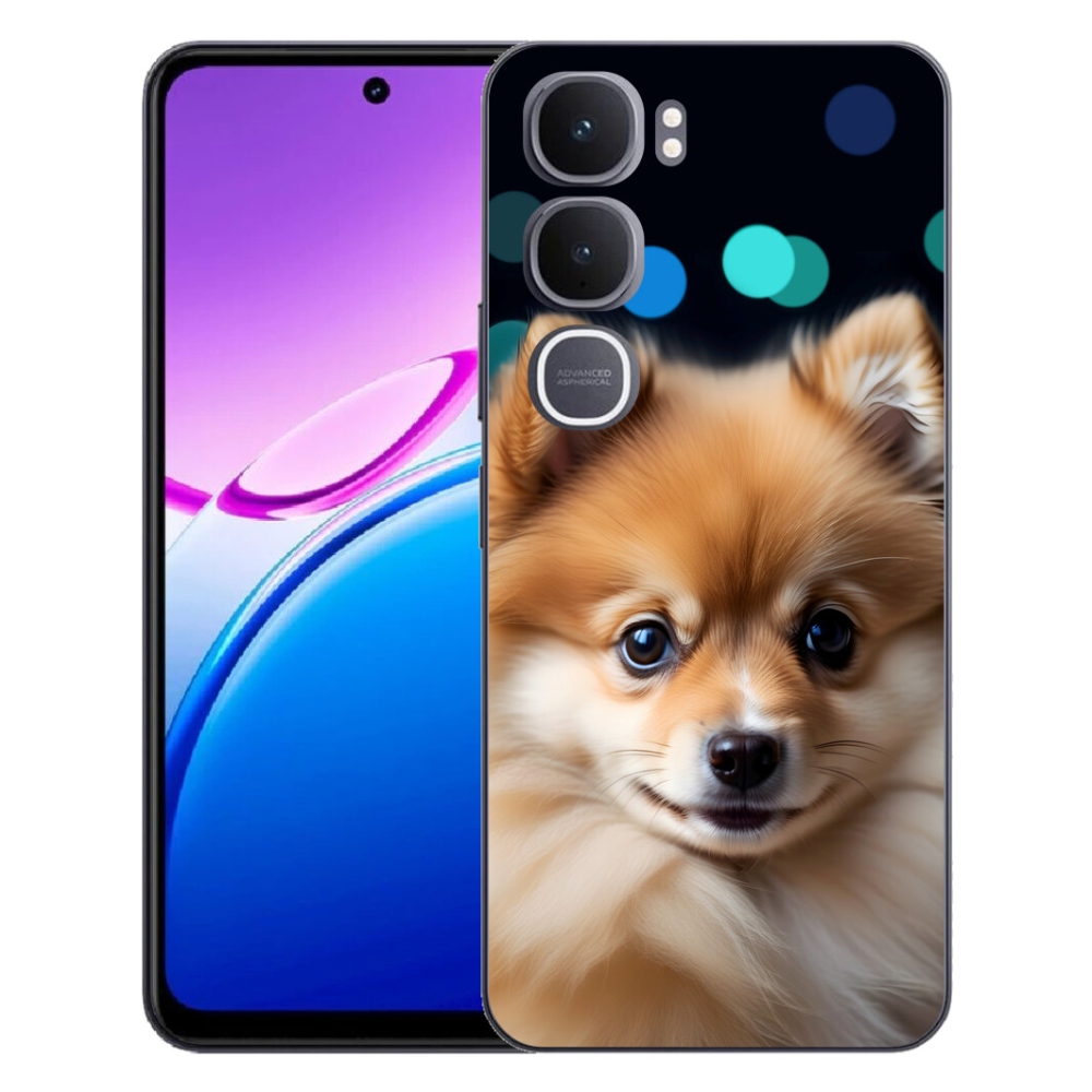 Gelový kryt mmCase na Vivo Y31 5G - roztomilý pomeranian