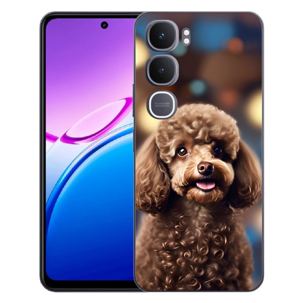 Gelový kryt mmCase na Vivo Y31 5G - roztomilý pudl