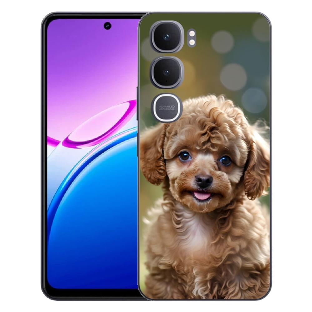 Gelový kryt mmCase na Vivo Y31 5G - roztomilý pudl