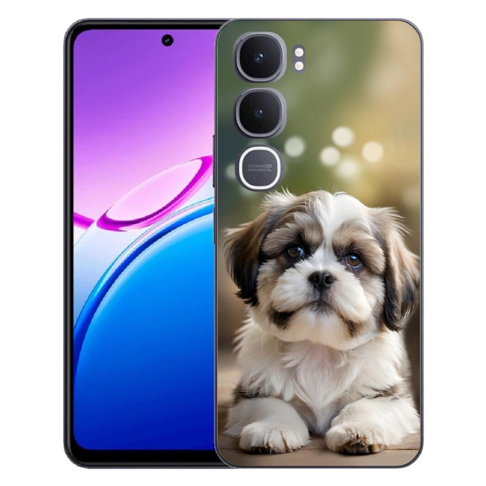 Gelový kryt mmCase na Vivo Y31 5G - roztomilý shih-tzu