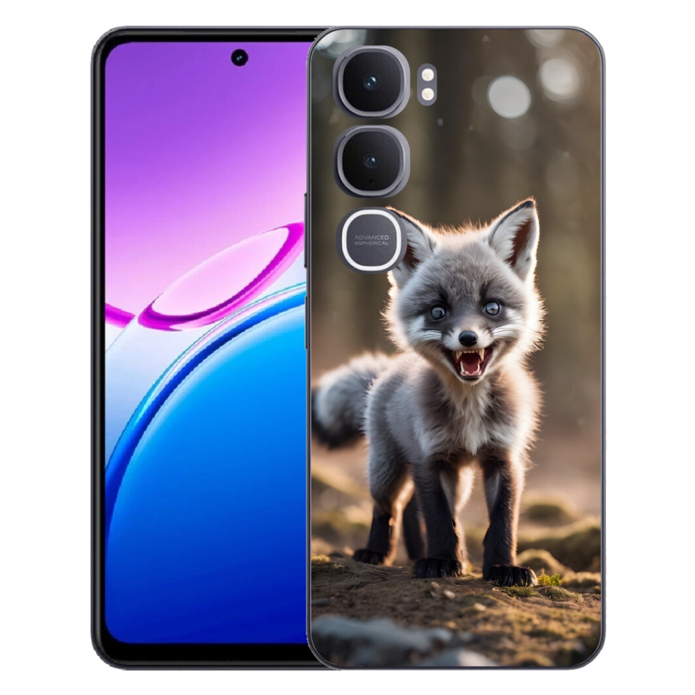 Gelový kryt mmCase na Vivo Y31 5G - rozzuřená liška